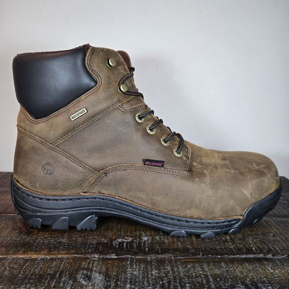 Wolverine Durbin 6" Mens 14 Work Boots Waterproof Steel Toe EH Rated Skid Proof - Picture 5 of 12